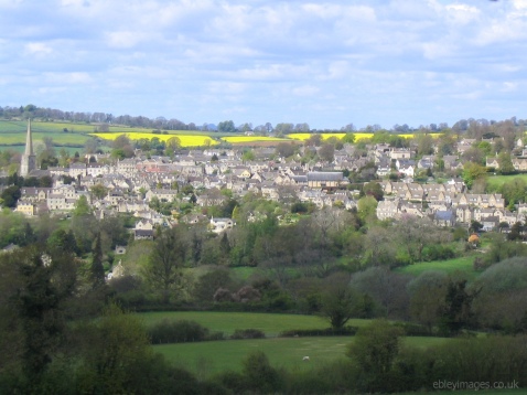Northern side of Painswick and St Mary's Church