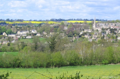 Southern side of Painswick and St Mary's Church